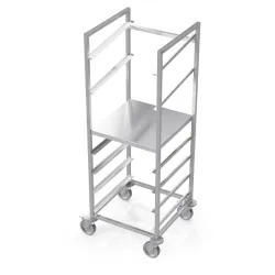Dishwasher basket trolley with plate shelf Novameta BHS-VTBL7-56-55-160