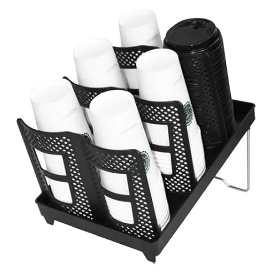 Single-Use Cup Lid Organizer Stands