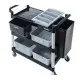 Polypropylene service trolley ARAVEN AR07503