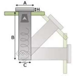 Disposable cup and glass dispenser BHS.LV-F BHS410001