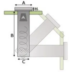 Disposable cup and glass dispenser BHS.LV-F BHS460014