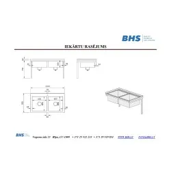 Kitchen work table BHS-HoReCa CH24-1388-139/80/90