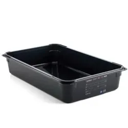 GN tray in black polycarbonate ARAVEN AR47827