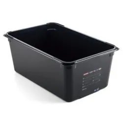 GN tray in black polycarbonate ARAVEN AR47835