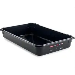 GN tray in black polycarbonate ARAVEN AR47826