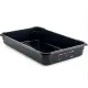 GN tray in black polycarbonate ARAVEN AR47826