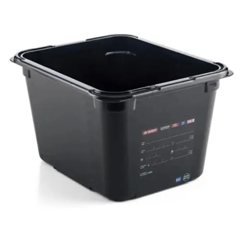 GN tray in black polycarbonate ARAVEN AR47834