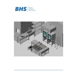 Catering kitchen design drawing BHS-HoReCa