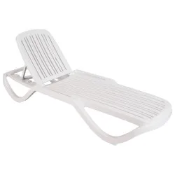 Sun lounger BHS-HoReCa 3G-CascaisWhite