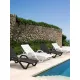 Sun lounger BHS-HoReCa 3G-WoodyWhite