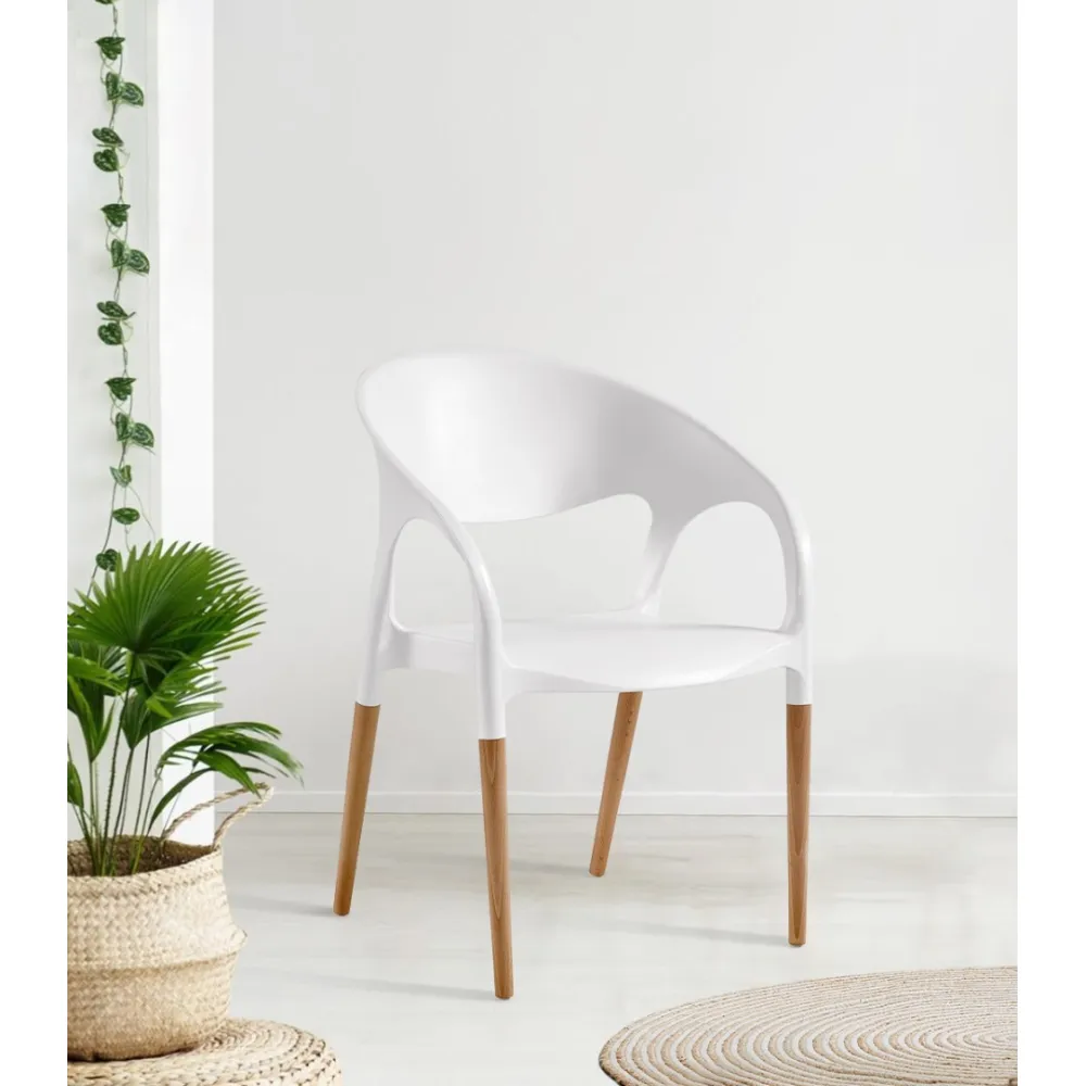 Outdoor chair BHS-HoReCa 3G-LunaChairWood