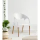 Outdoor chair BHS-HoReCa 3G-LunaChairWood