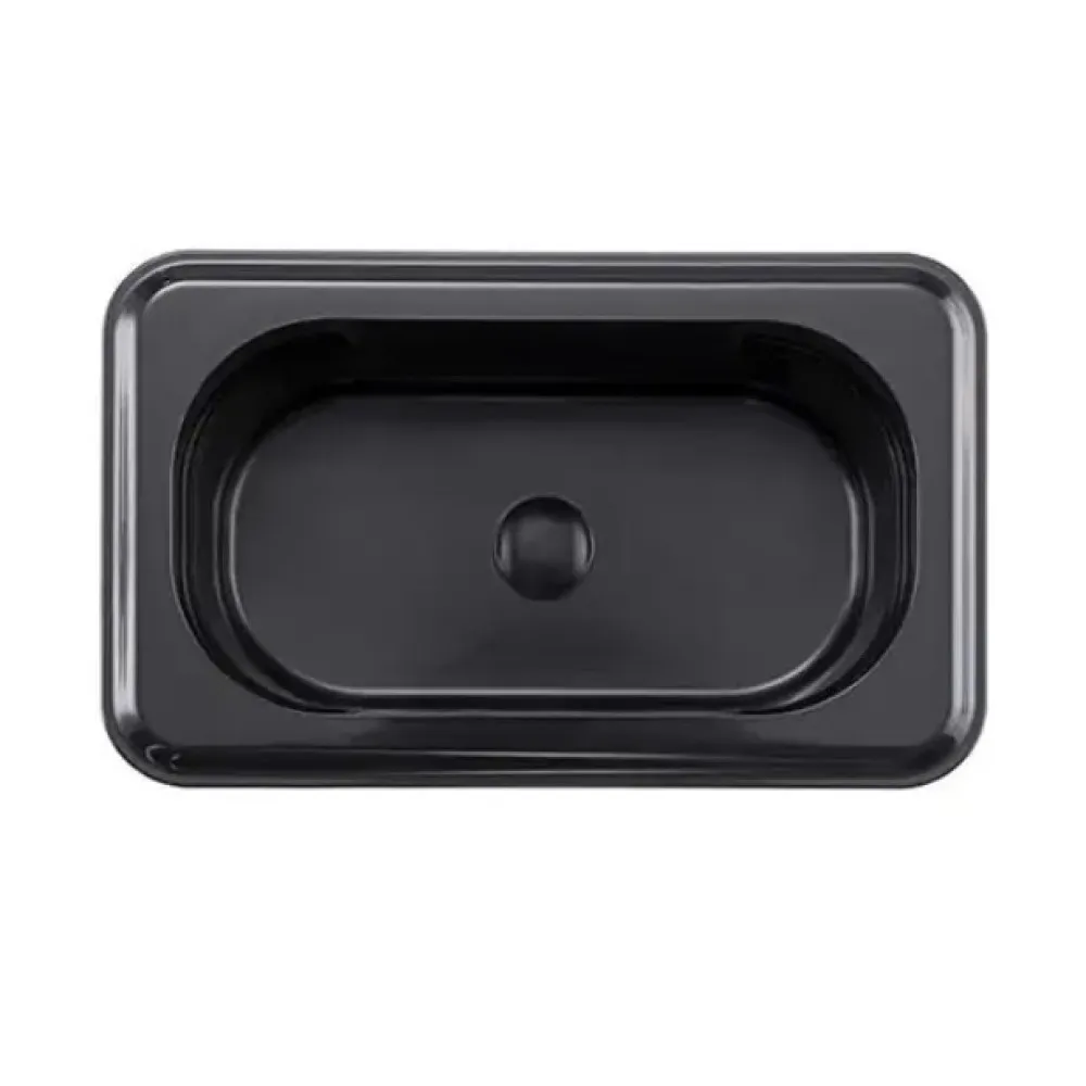 GN tray in black polycarbonate ARAVEN AR44010