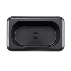 GN tray in black polycarbonate ARAVEN AR44010
