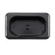 GN tray in black polycarbonate ARAVEN AR44010