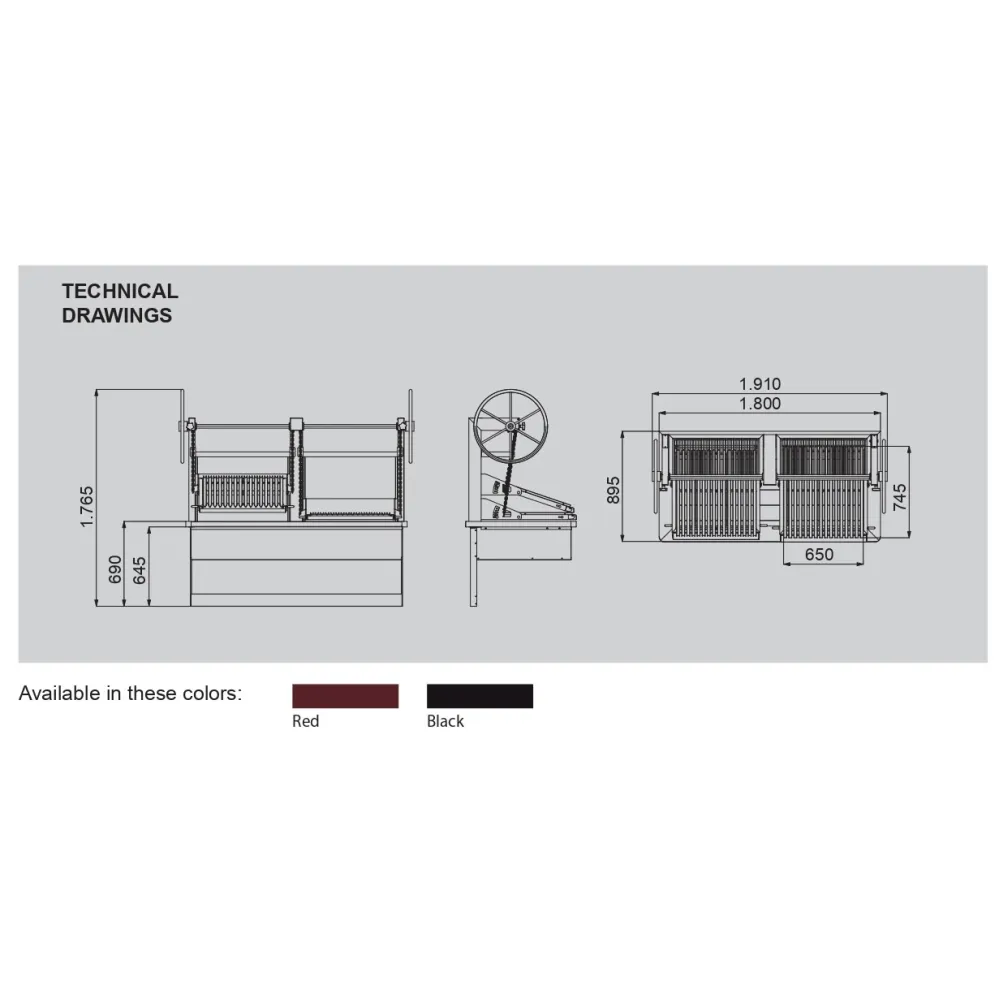 Charcoal lift grill KOPA CO- DP180D
