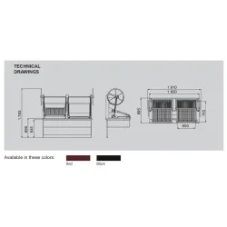 Charcoal lift grill KOPA CO- DP180D