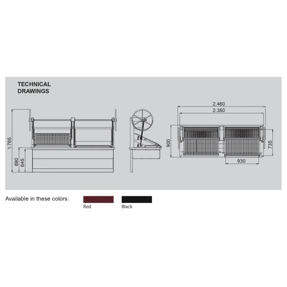 Charcoal lift grill KOPA CO-DP235D DROP-IN
