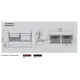 Charcoal lift grill KOPA CO-DP235D DROP-IN