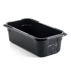 GN tray in black polycarbonate ARAVEN AR47819