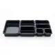 GN tray in black polycarbonate ARAVEN AR47827
