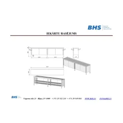 Kitchen work table BHS-HoReCa XCH24-0038-337/60/90