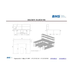 Kitchen work table BHS-HoReCa XCH24-0041-340/80/90