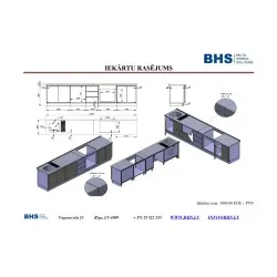 Kitchen design drawing for private home BHS-HoReCa RAS114