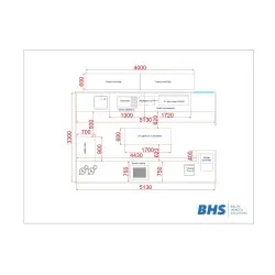 Grilling area design drawing BHS-HoReCa RAS101