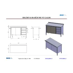 Kitchen work table BHS-HoReCa NN42