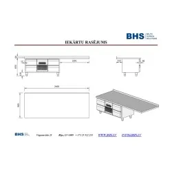 Custom refrigerated table BHS-HoReCa PR-worktable-refrigirator-2400