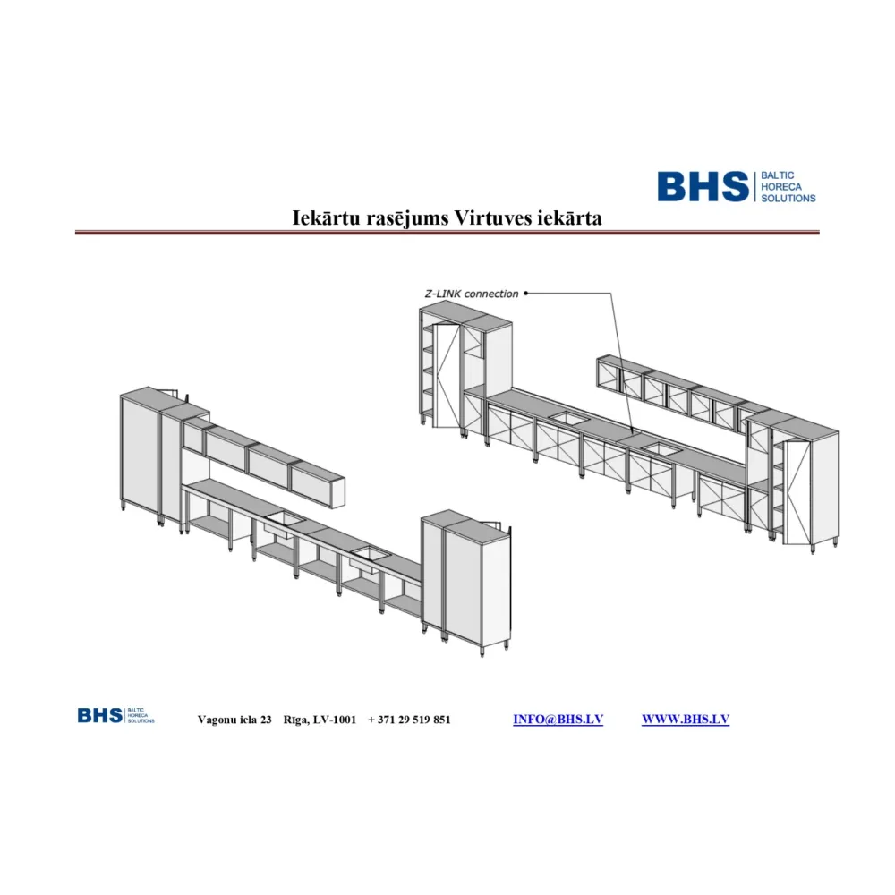 Kitchen work table BHS-HoReCa PROJECT-9750