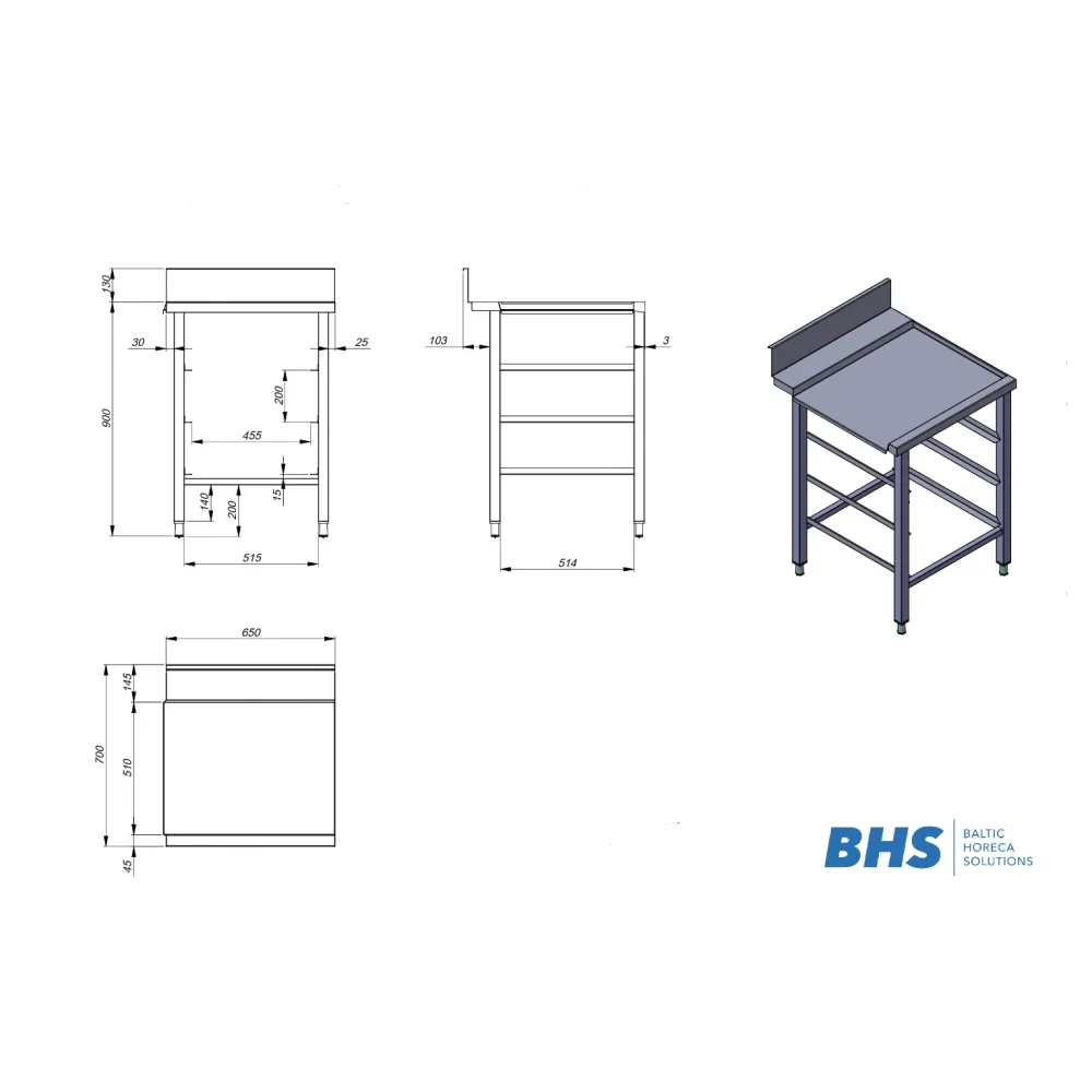 Non-standard dishwashing solution Novameta BHS-DP0-PRV-81/70/90