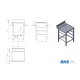 Non-standard dishwashing solution Novameta BHS-DP0-PRV-81/70/90