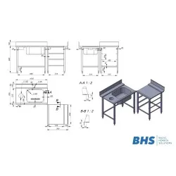 Non-standard dishwashing solution Novameta BHS-DP0-PRV-81/70/90
