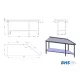 Kitchen work table BHS-HoReCa BHS-ZJ22-1179-203/70/90