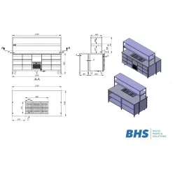 Refrigerated work table BHS-HoReCa RAS115