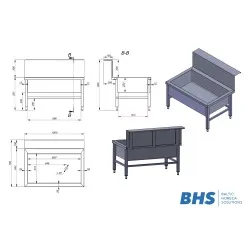 Non-standard dishwashing solution BHS-HoReCa BHS-100/642/550