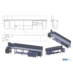 Kitchen work table BHS-HoReCa NN151
