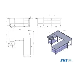 Kitchen work table BHS-HoReCa RAS120