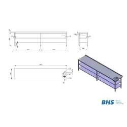 Kitchen work table BHS-HoReCa NN71