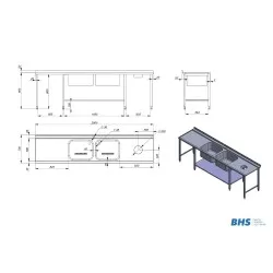 Dishwashing area furniture BHS-HoReCa NN70