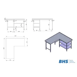 Kitchen work table BHS-HoReCa NN67