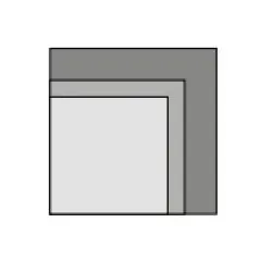 Indoor table top BHS-HoReCa MELAMINE18-60x60