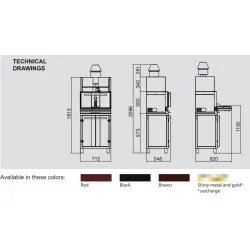 Charcoal oven KOPA CO-SOCTipe300soc