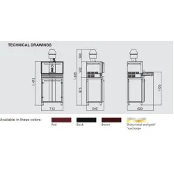 Charcoal oven KOPA CO-STipe300s
