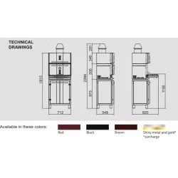 Charcoal oven KOPA CO-SCTipe300sc