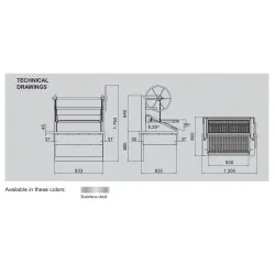 Charcoal lift grill KOPA CO- P120D