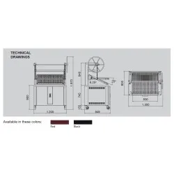 Charcoal lift grill KOPA CO-P120S