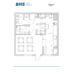 Pizzeria design drawing 60 m² BHS-HoReCa RAS-Pizzeria60m2